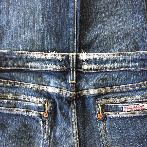 Hudson Distressed Boot-Cut Denim Jeans - Picture 4 of 8